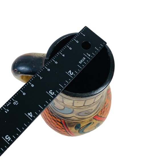 Southwestern Boho Vase Pitcher 9 Inch Primitive Earthy VTG Native Vibe - Picture 12 of 14